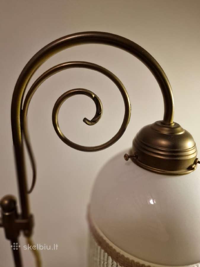 Vintažinė Mid Century Art Nouveau st.stalo lempa - nuotraukos Nr. 15