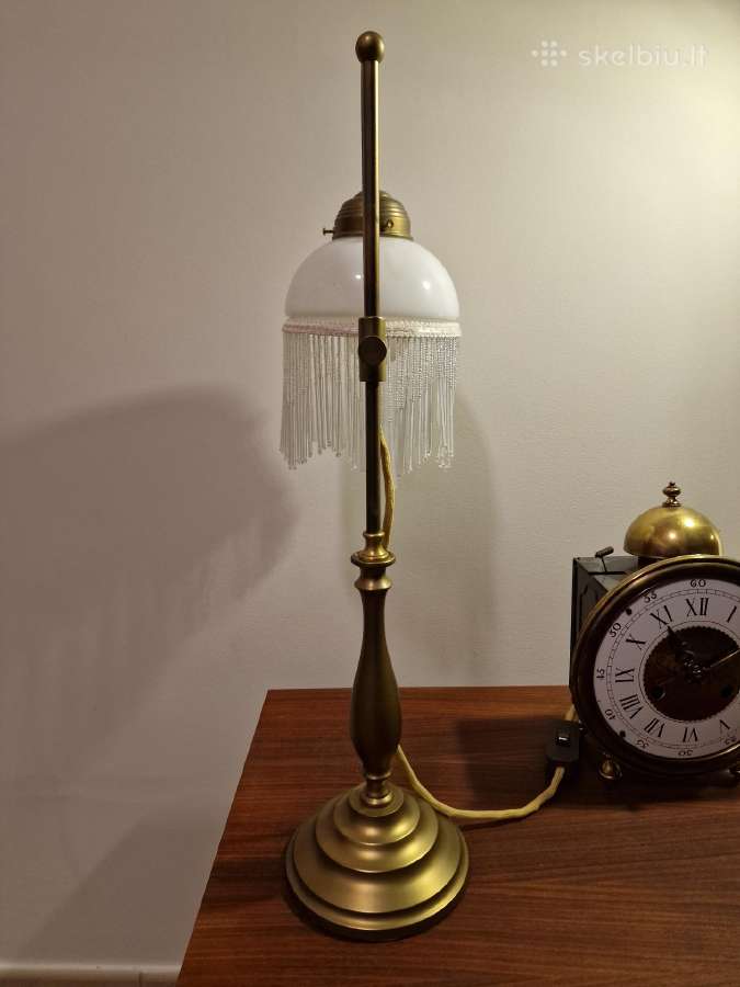 Vintažinė Mid Century Art Nouveau st.stalo lempa - nuotraukos Nr. 20