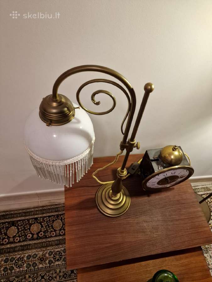 Vintažinė Mid Century Art Nouveau st.stalo lempa - nuotraukos Nr. 22