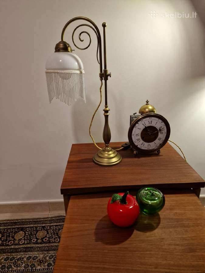 Vintažinė Mid Century Art Nouveau st.stalo lempa - nuotraukos Nr. 23