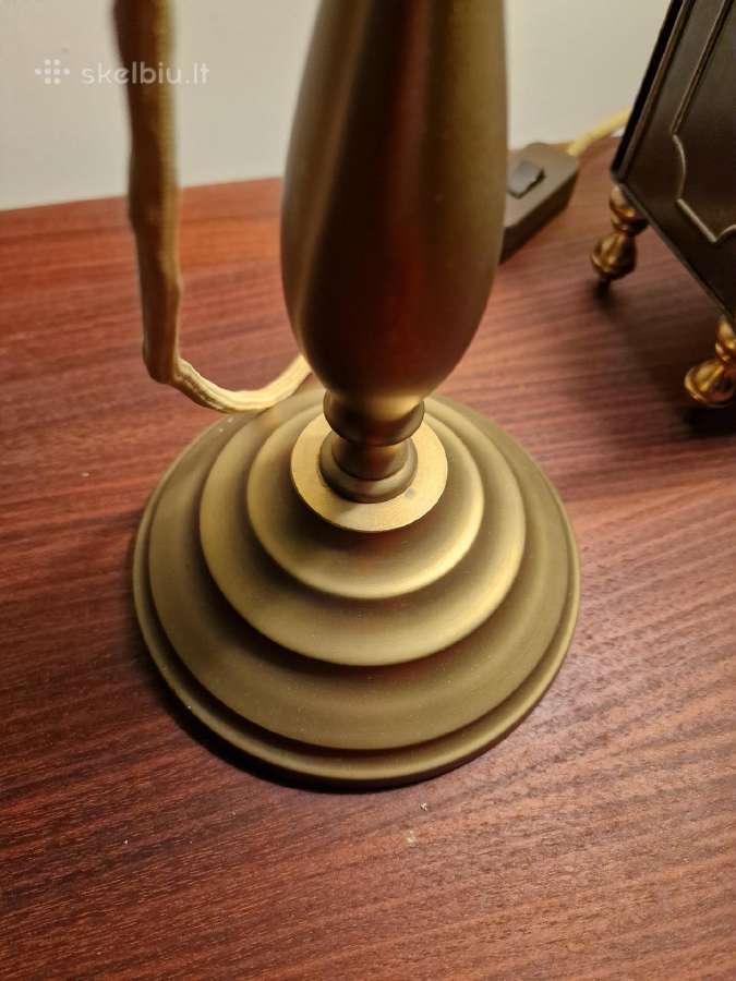 Vintažinė Mid Century Art Nouveau st.stalo lempa - nuotraukos Nr. 31