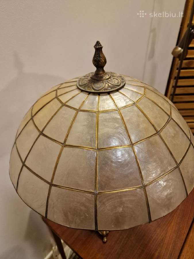 Vintažinė Art Deco bronzinė stalinė lempa - nuotraukos Nr. 10