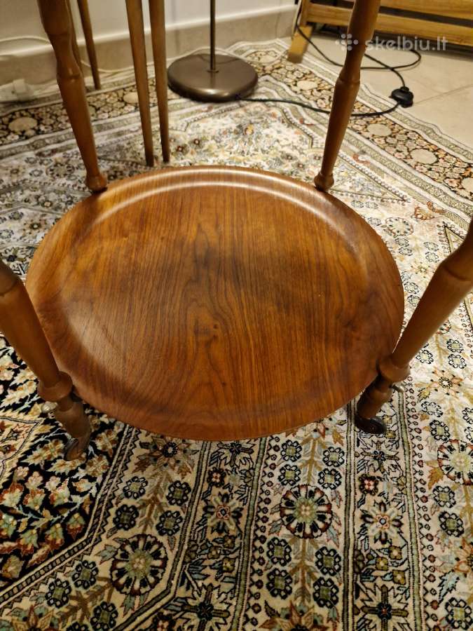 Vintažinis mid century tikmedžio staliukas/servant - nuotraukos Nr. 7
