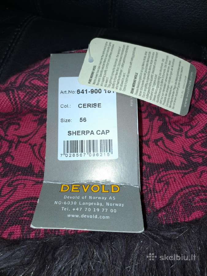 Devold sherpas 56 d. Žieminė,merino vilnos kepurė - nuotraukos Nr. 4