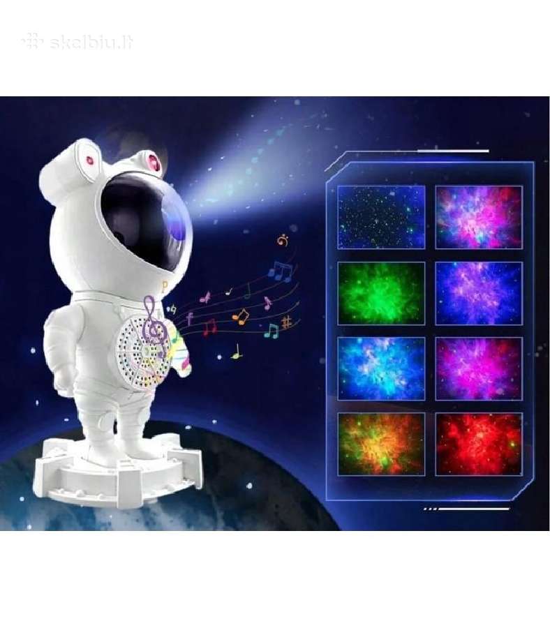 LED 3D šviesos efektų projektorius Astronautas - nuotraukos Nr. 5