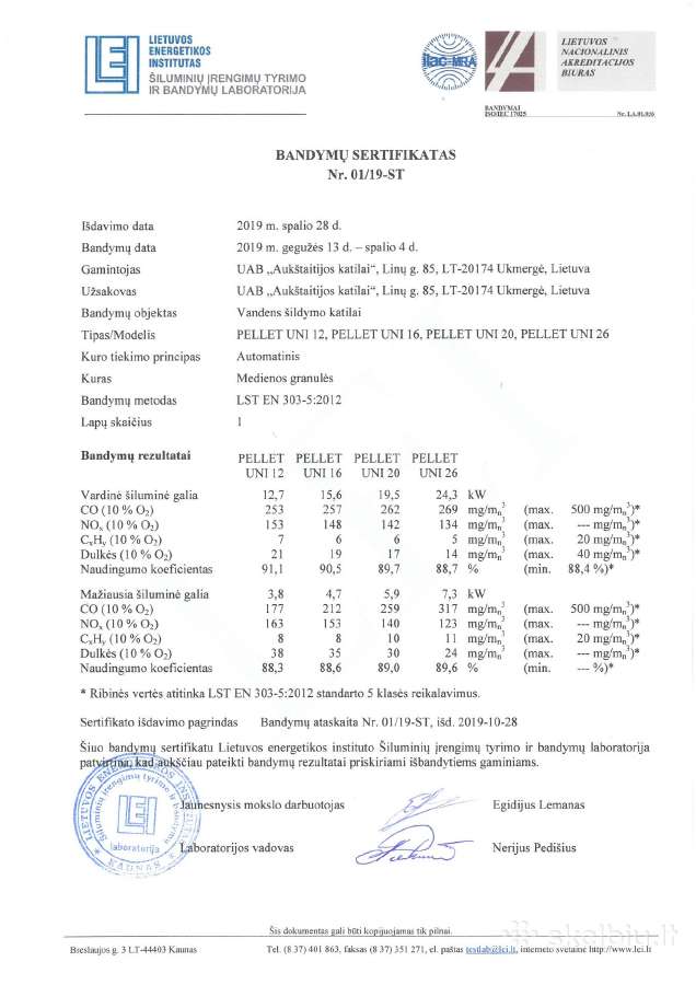 5 klasės granuliniai katilai 12, 20, 26, 36 kw - nuotraukos Nr. 11