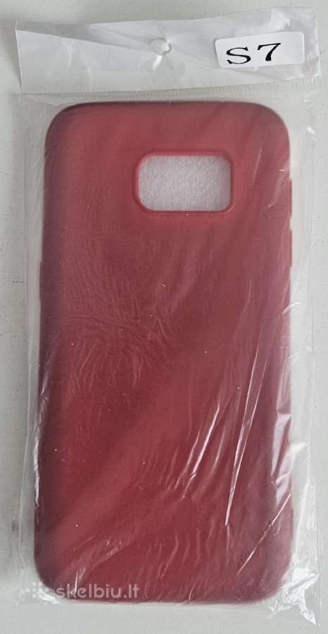 Samsung S7 deklas silikoninis raudonas