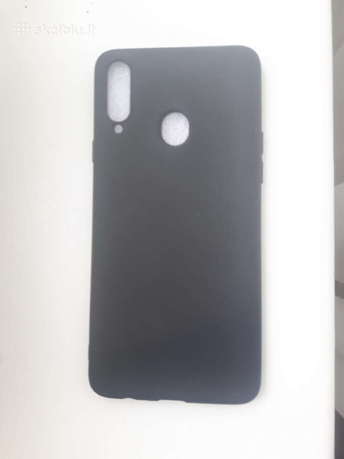 Samsung A20s dėklas silikoninis juodas - nuotraukos Nr. 2