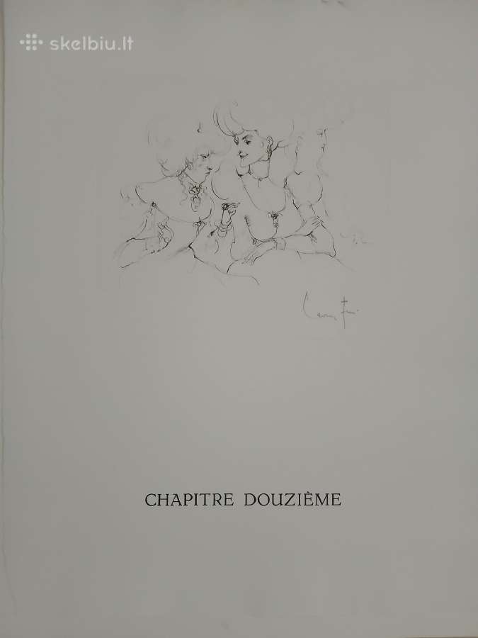 1972 m. Leonor Fini graviūra su originaliu parašu - nuotraukos Nr. 4