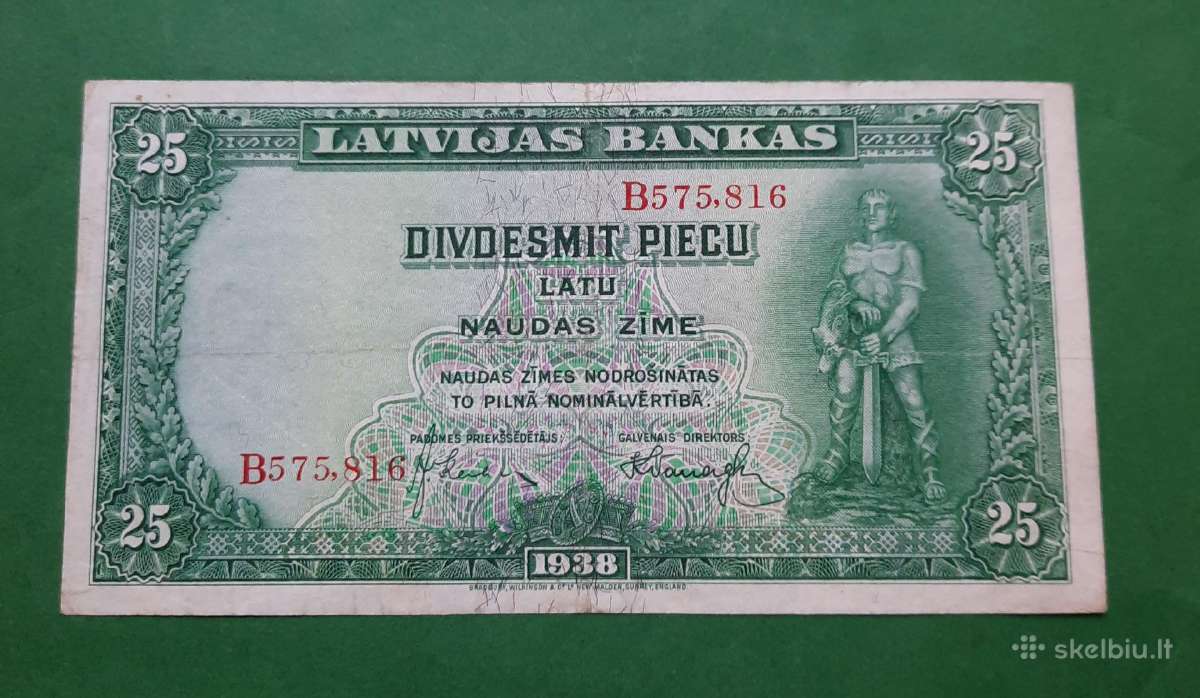 Latviški tarpukario banknotai - nuotraukos Nr. 7