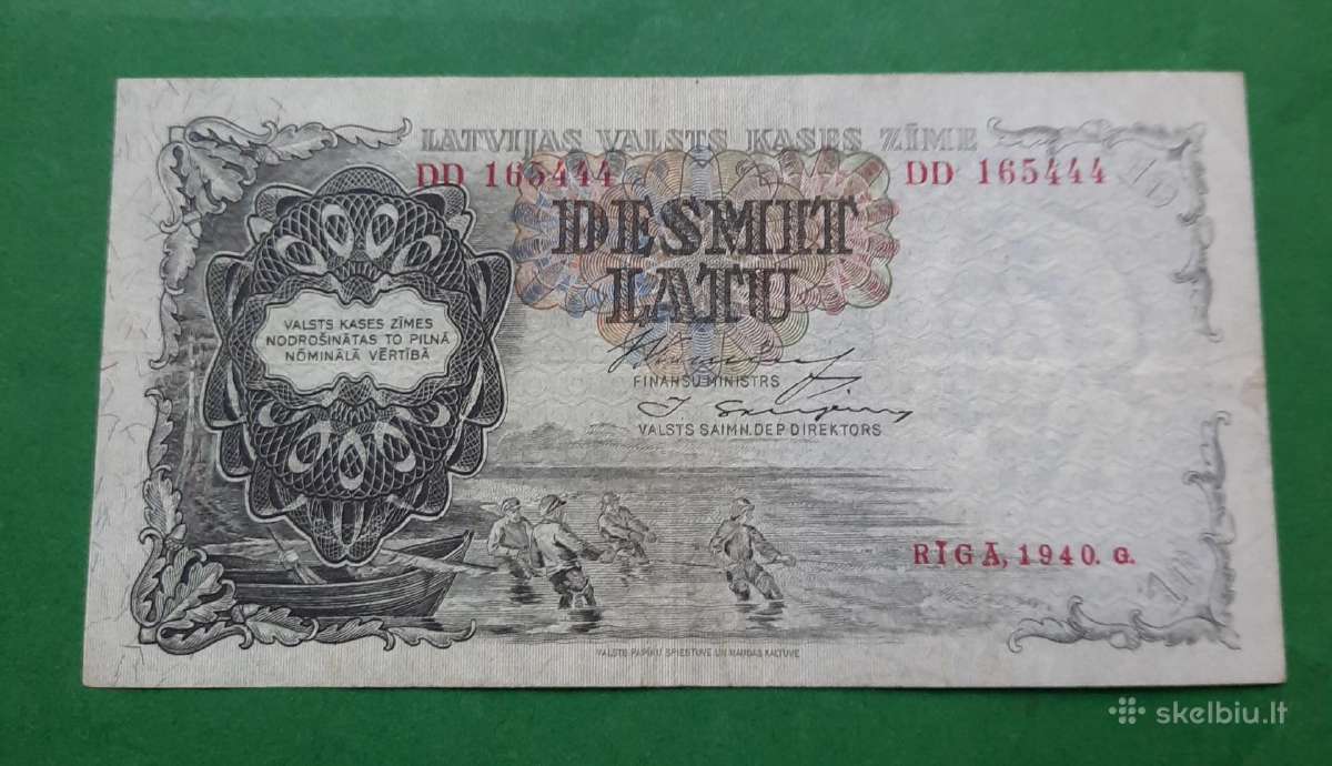Latviški tarpukario banknotai - nuotraukos Nr. 6