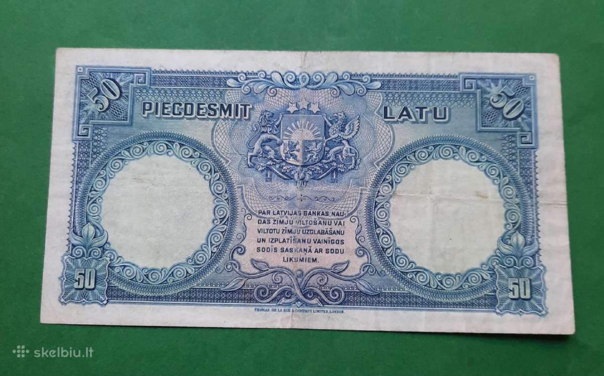 Latviški tarpukario banknotai - nuotraukos Nr. 10