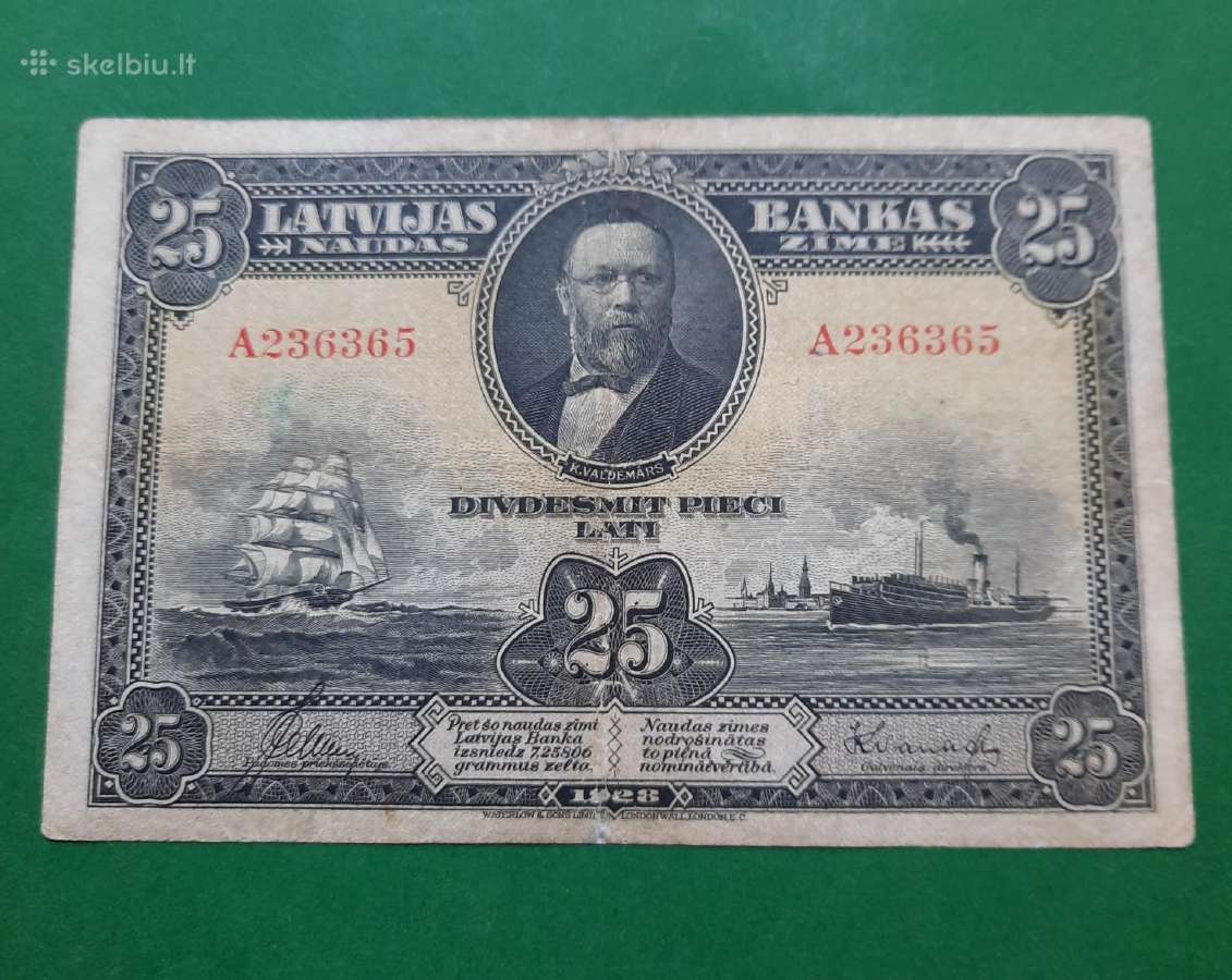 Latviški tarpukario banknotai - nuotraukos Nr. 3