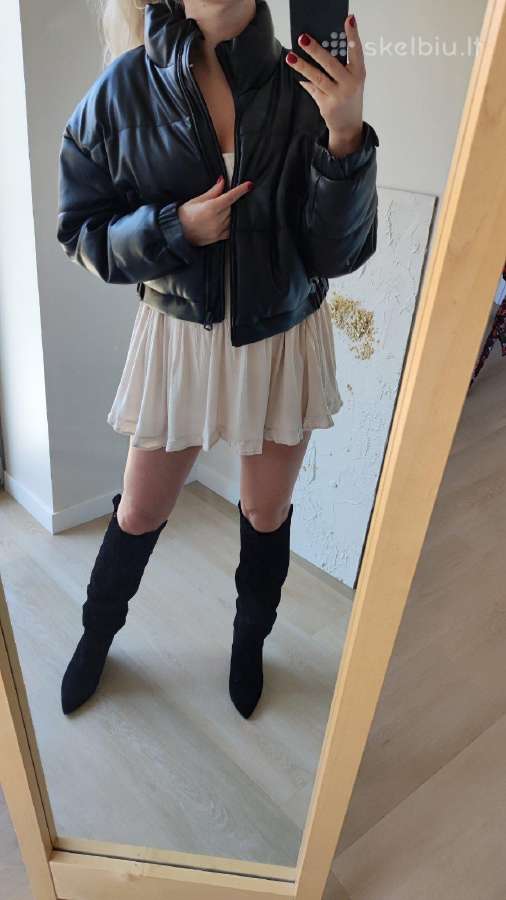Nauja Bomber dirbtinės odos Pull&bear striukė - nuotraukos Nr. 9