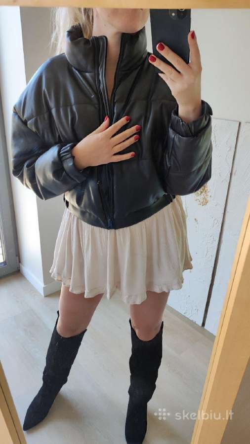 Nauja Bomber dirbtinės odos Pull&bear striukė - nuotraukos Nr. 11