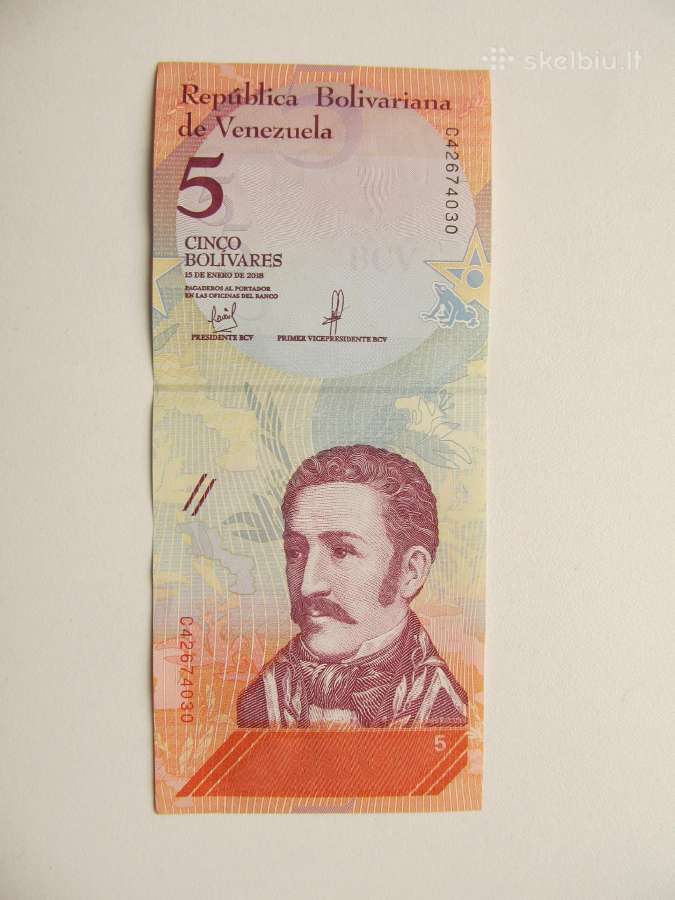 5 bolivares , Venesuela , 2018
