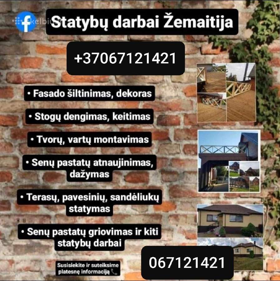 Sandeliukas sklype. stogai, fasadai, statybos darb - nuotraukos Nr. 2