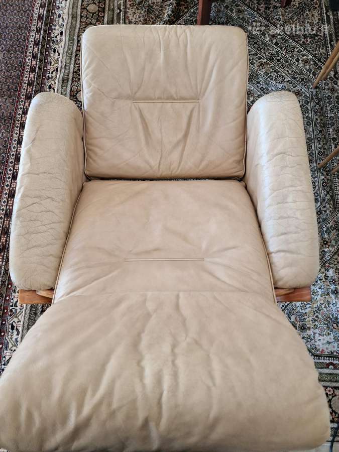 Vintažiniai mid century odiniai foteliai - nuotraukos Nr. 16