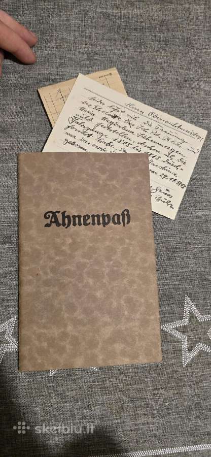 Vokiška knyga 12 Ahnenpass - nuotraukos Nr. 2