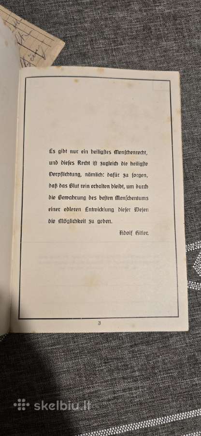 Vokiška knyga 12 Ahnenpass - nuotraukos Nr. 5