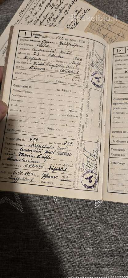 Vokiška knyga 12 Ahnenpass - nuotraukos Nr. 8