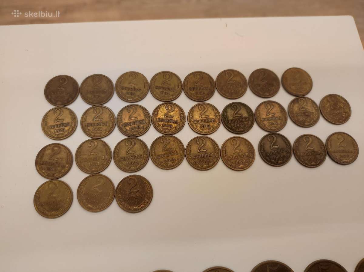 Sovietinių kapeikų pagal metus kolekcija - nuotraukos Nr. 3