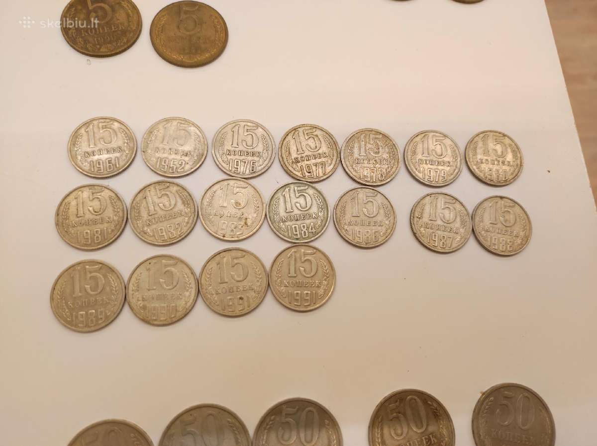 Sovietinių kapeikų pagal metus kolekcija - nuotraukos Nr. 7