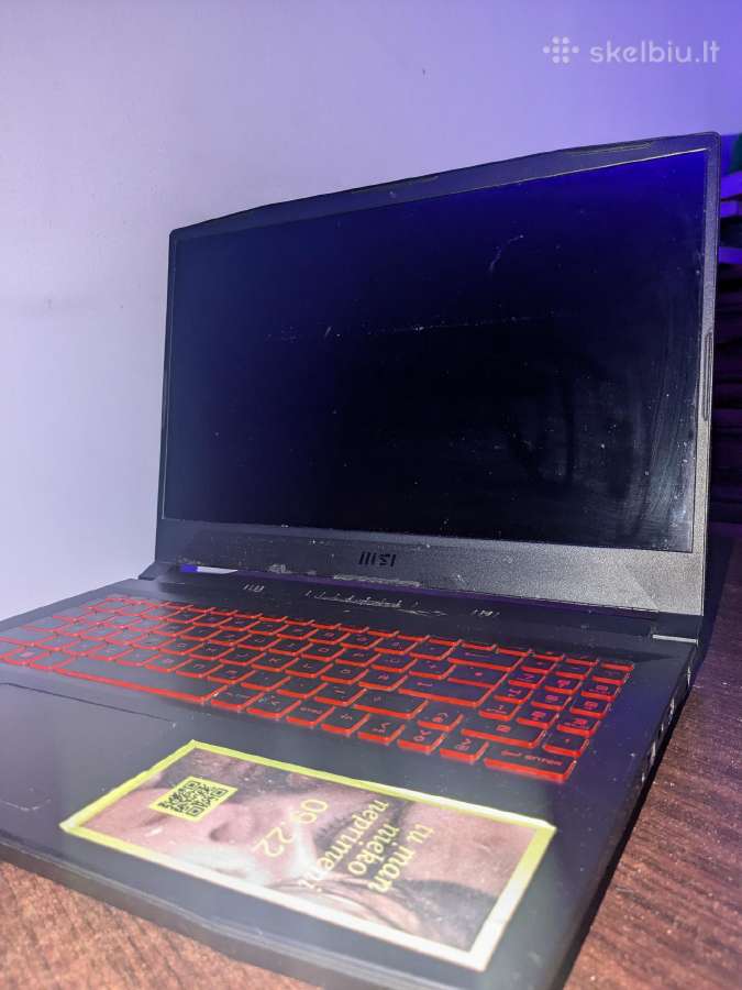 Msi gf66 Katana loptopas