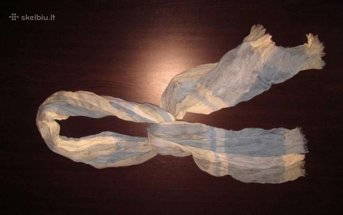 Plonas šalikas (mot ir vyr.) 90x190cm. - nuotraukos Nr. 3