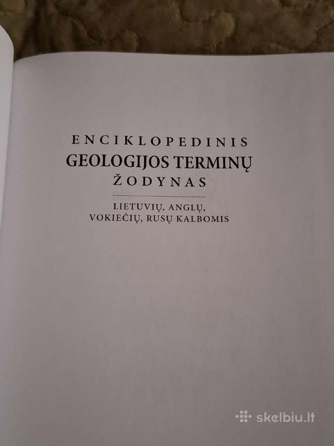 Enciklopedinis geologijos terminų žodynas - nuotraukos Nr. 4