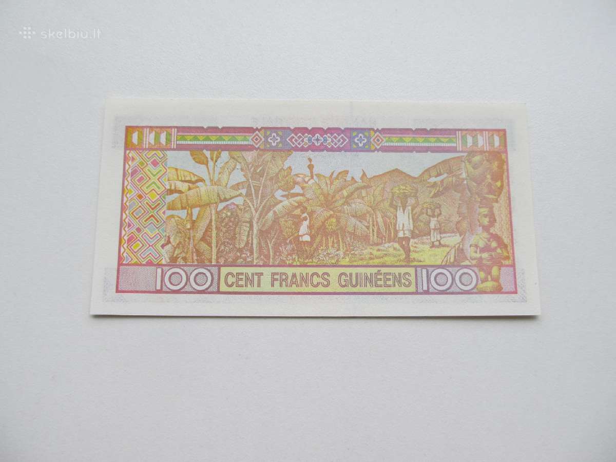 100 franku , Gvinėja , 1998 unc - nuotraukos Nr. 2