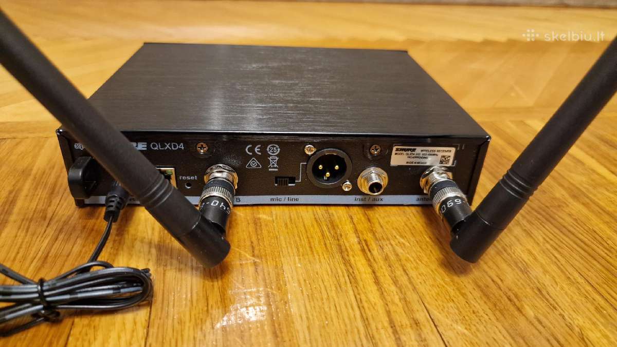 Naujas Shure Qlxd4 Beta58a mikrofonas (keletas) - nuotraukos Nr. 4