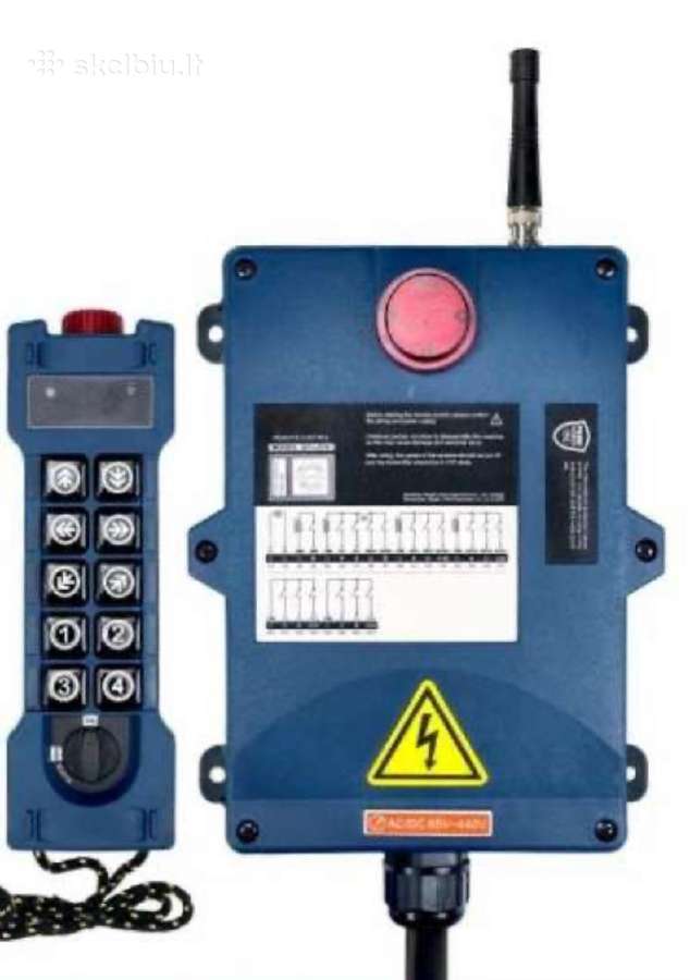 Radio valdymai kelimo technikai,kranams.