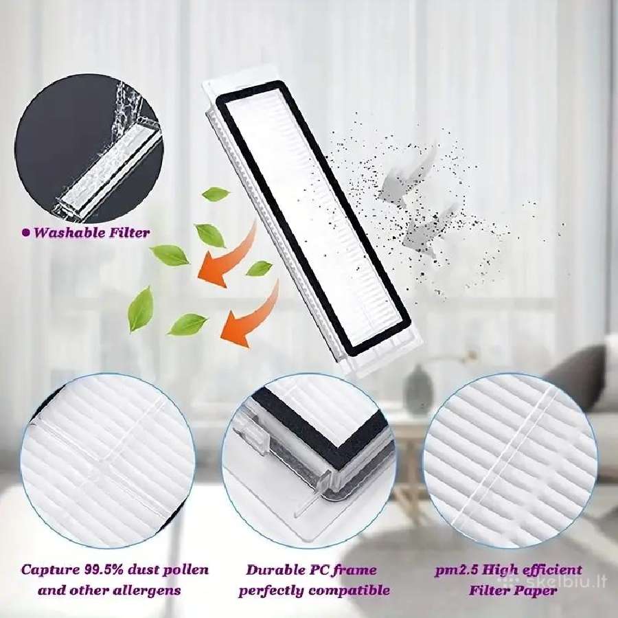 Xiaomi Mi Robot Vacuum 1 / 1s, Roborock S4 S5 S50 - nuotraukos Nr. 6