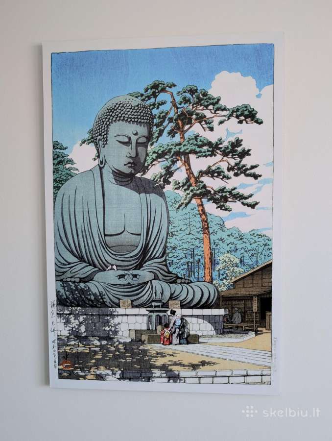 Kawase Hasu 'Great Buddha at Kamakura reprodukcija