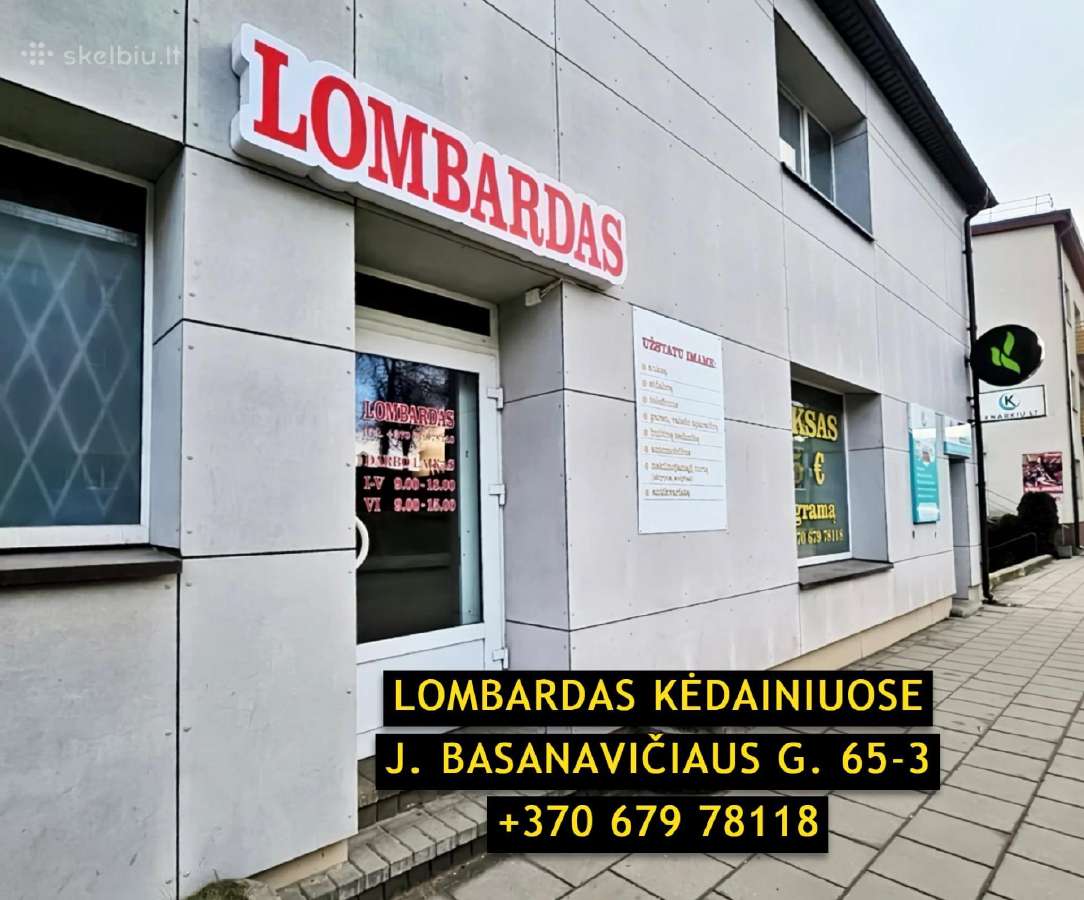 Lombardas Kėdainiuose, J. Basanavičiaus g. 65-3