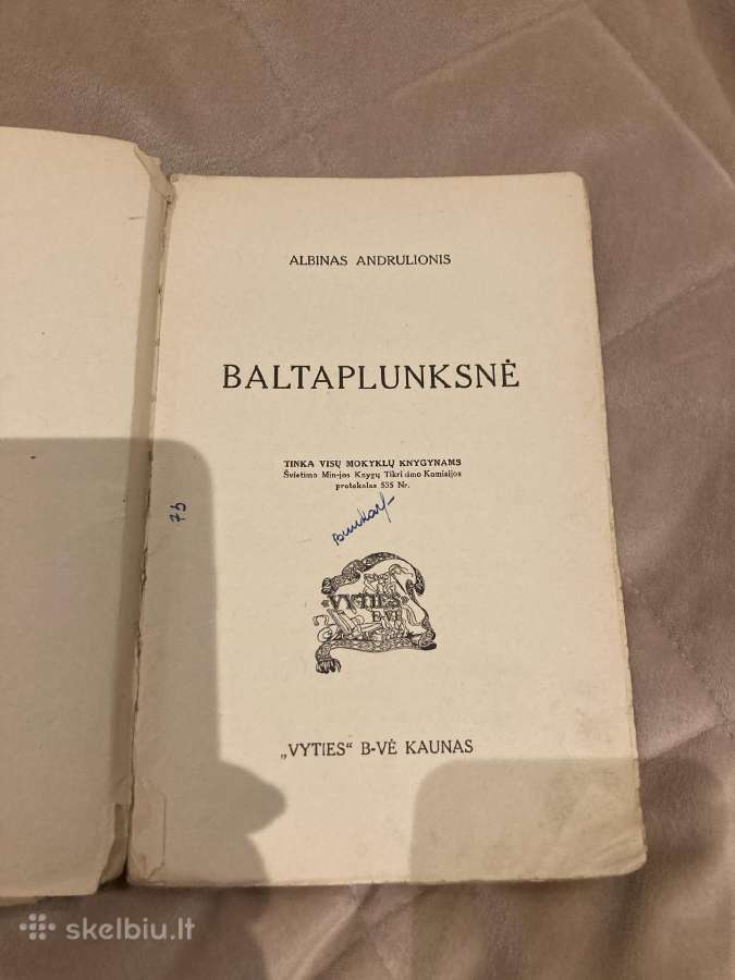 Andriulionis Baltaplunksnė 1937 m. - nuotraukos Nr. 3