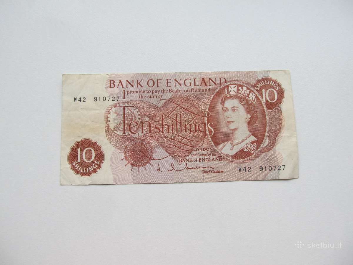 10 shillings , Anglija , 1963