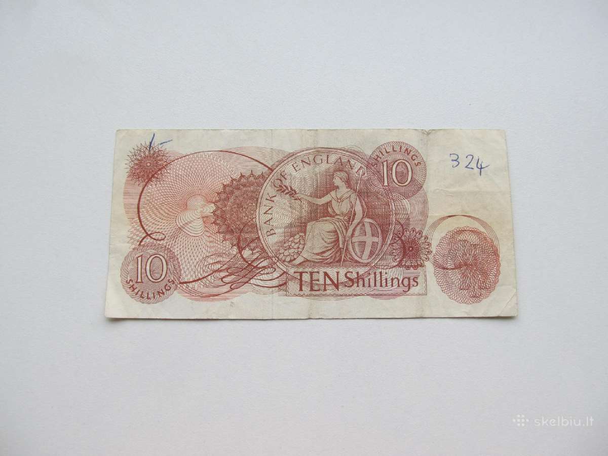 10 shillings , Anglija , 1963 - nuotraukos Nr. 2