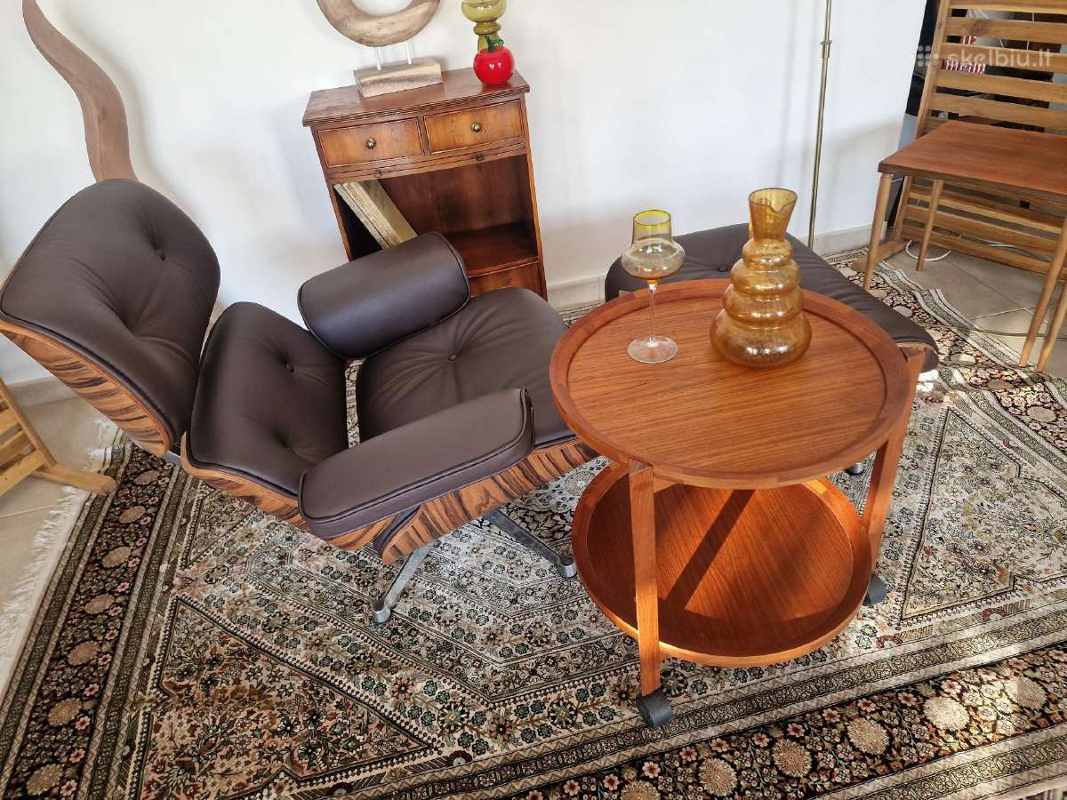 Vintažinis mid century tikmedžio staliukas - nuotraukos Nr. 19