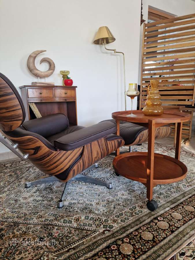Vintažinis mid century tikmedžio staliukas - nuotraukos Nr. 24