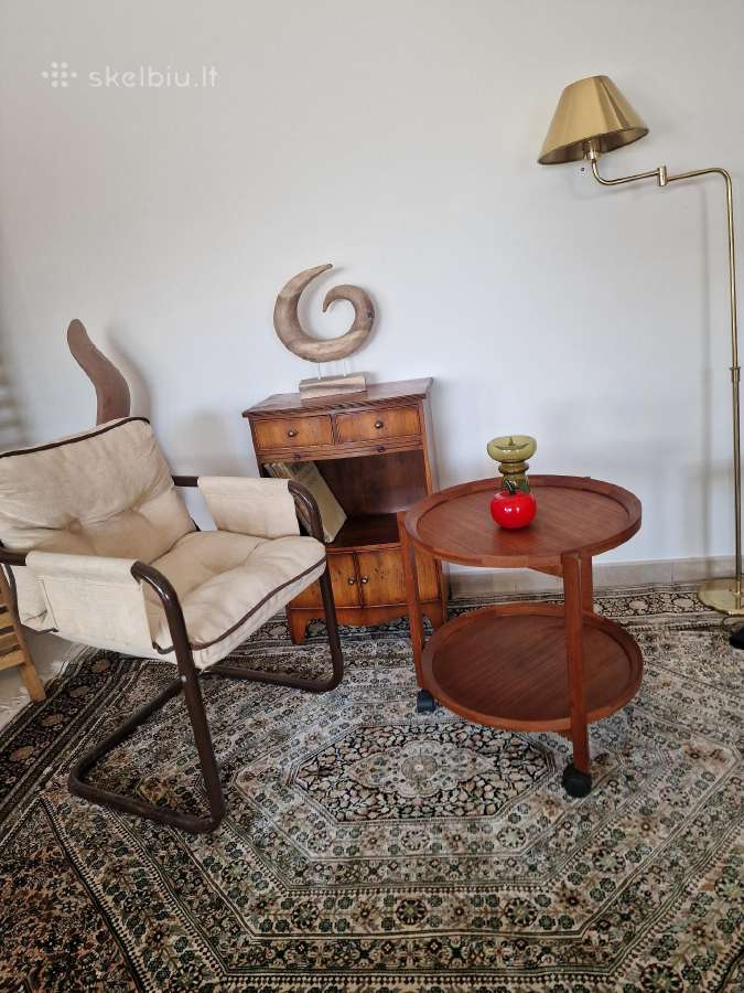 Vintažinis mid century tikmedžio staliukas - nuotraukos Nr. 30