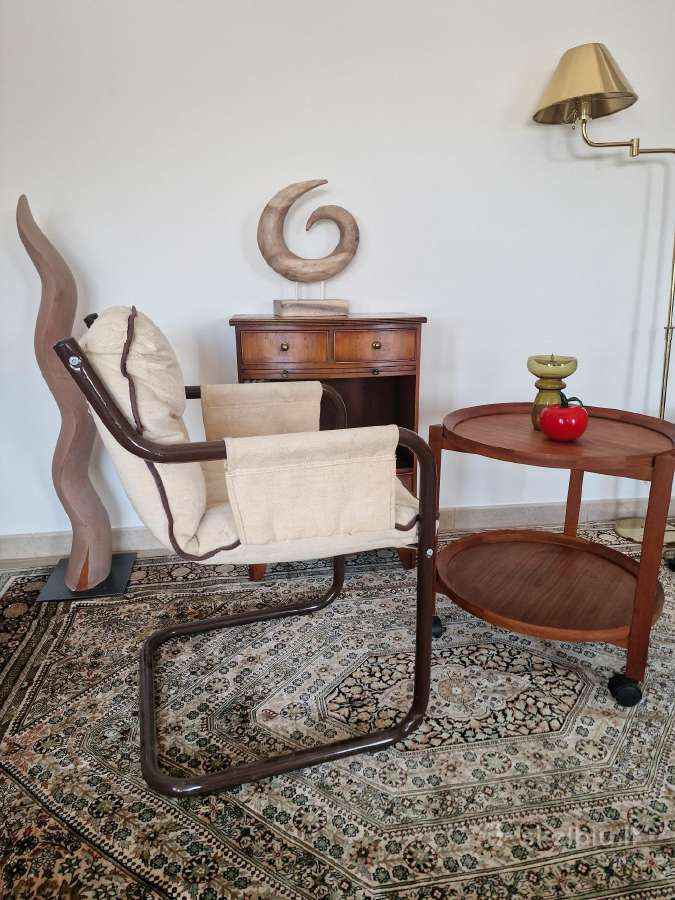 Vintažinis mid century tikmedžio staliukas - nuotraukos Nr. 32