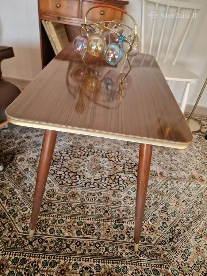 Vintažinis mid century kavos staliukas - nuotraukos Nr. 14