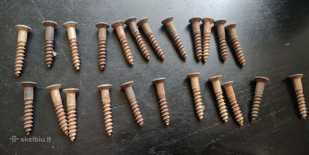 23vnt medsraigčiai.ilgis 3cm,galvutės skersmuo 9mm - nuotraukos Nr. 3