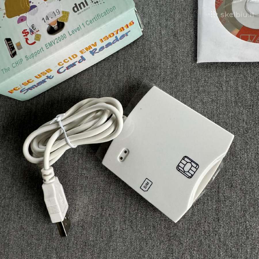 Usb lustinių kortelių skaitytuvas