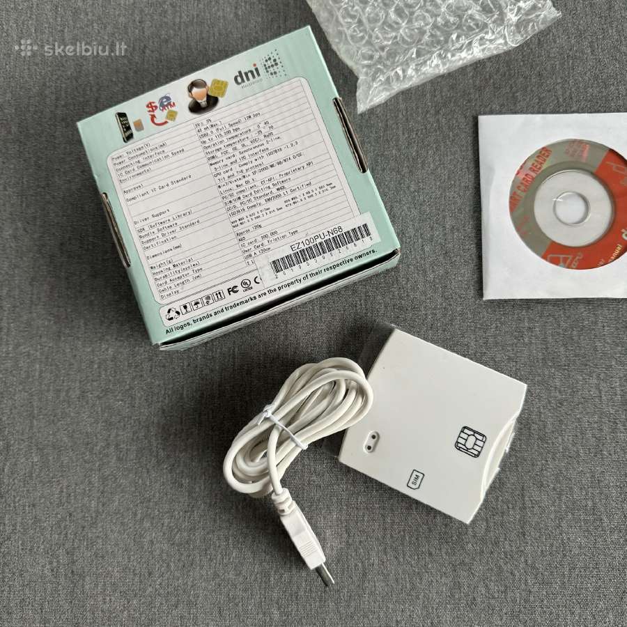 Usb lustinių kortelių skaitytuvas - nuotraukos Nr. 3