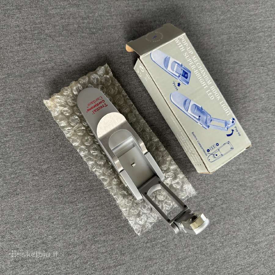 Knygų skaitymo LED lemputė su atlenkiamu mechanizm - nuotraukos Nr. 2