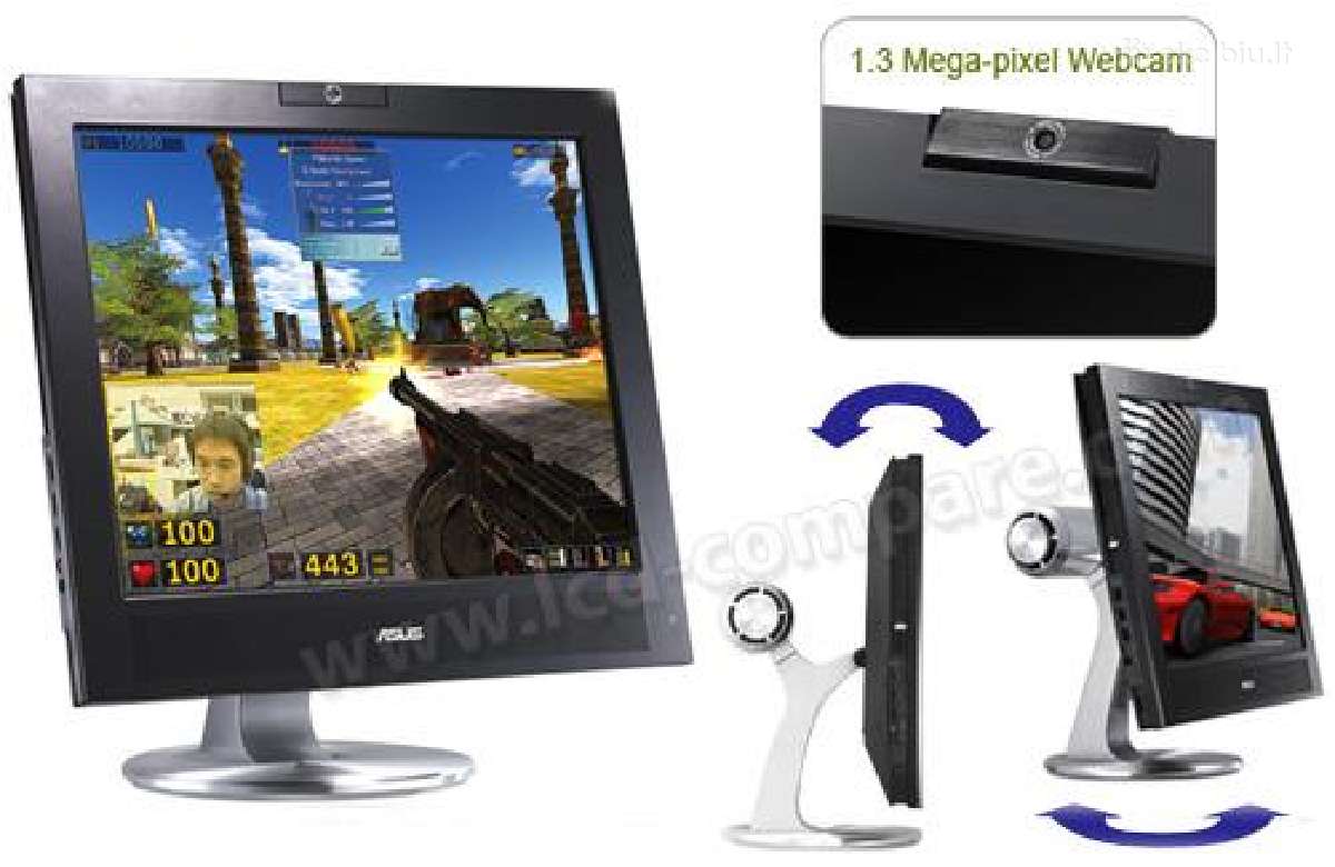 Asus Pg191 Multimedia LCD monitor - nuotraukos Nr. 2