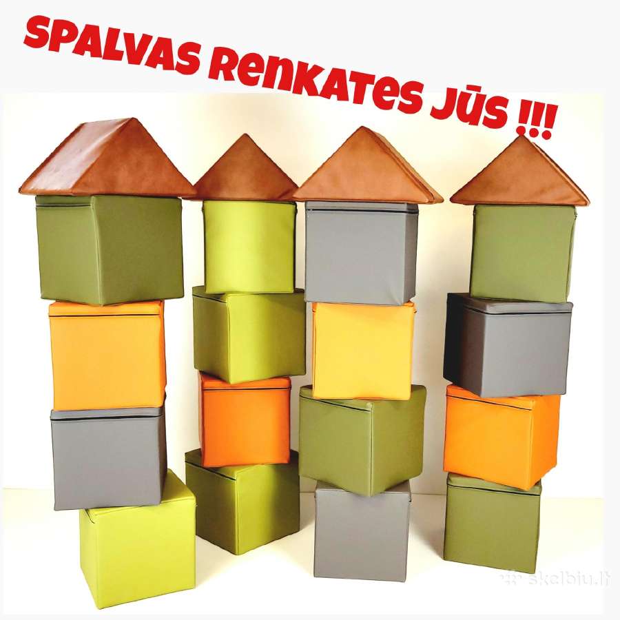 Vaikiškos kaladėlės ,Kūbai, - nuotraukos Nr. 2